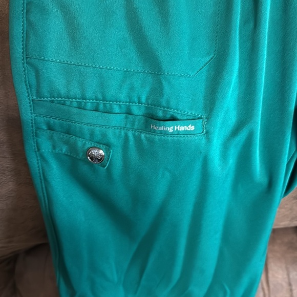 Gently used green scrub pants - Picture 2 of 6